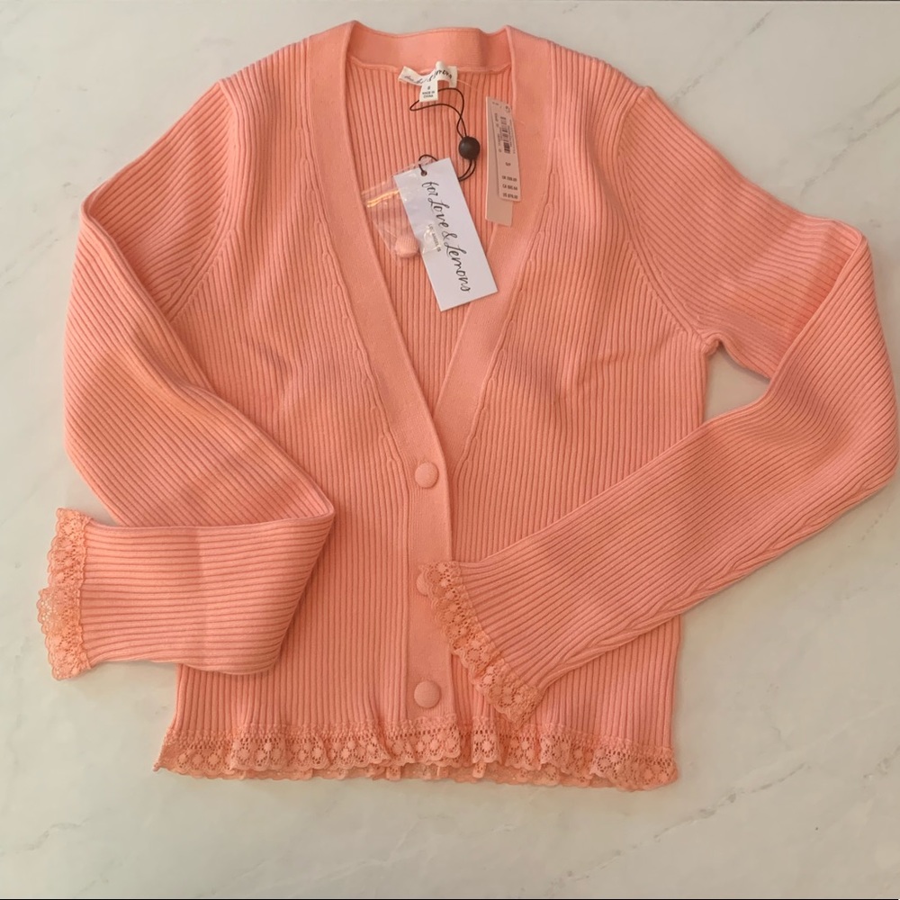 NWT For Love & Lemons S cardigan - Picture 4 of 5